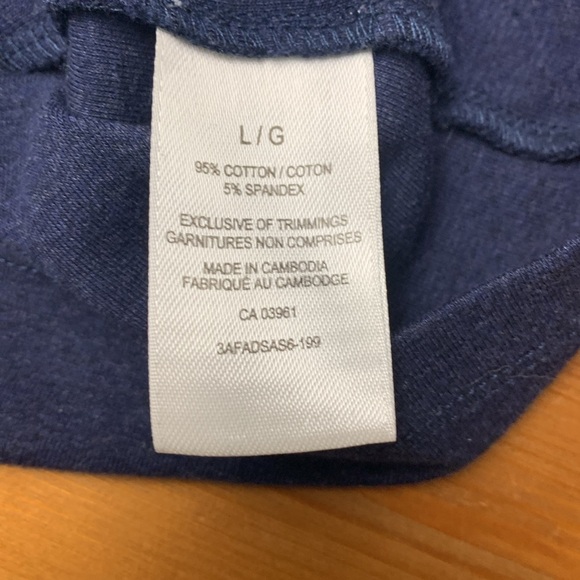 Denver Hayes Navy Blue, Soft 95% Cotton, 5% Spandex, Fitted T shirt - Picture 6 of 7